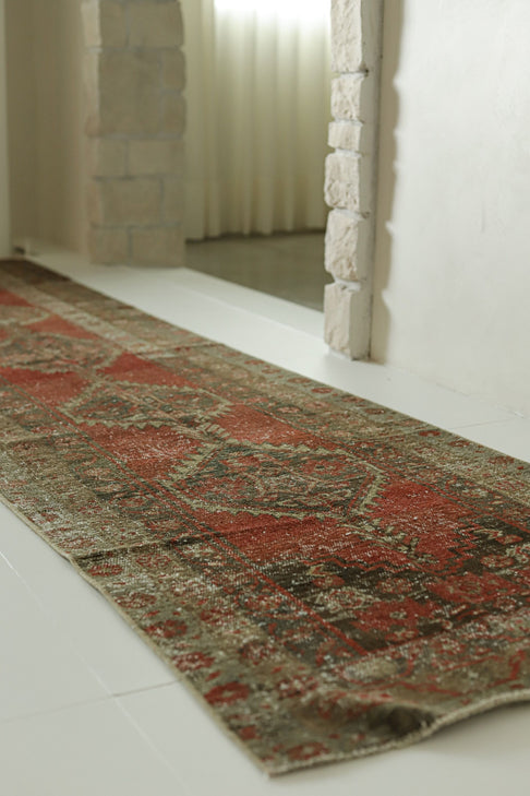 District Loom Antique Persian Heriz Karaja runner rug Townsend