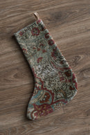 Vintage Persian carpet handmade Christmas stocking 41