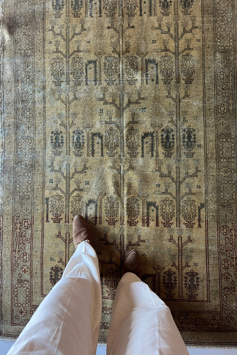 District Loom Vintage Turkish Scatter rug Tippet