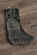 Vintage Persian carpet handmade Christmas stocking 67