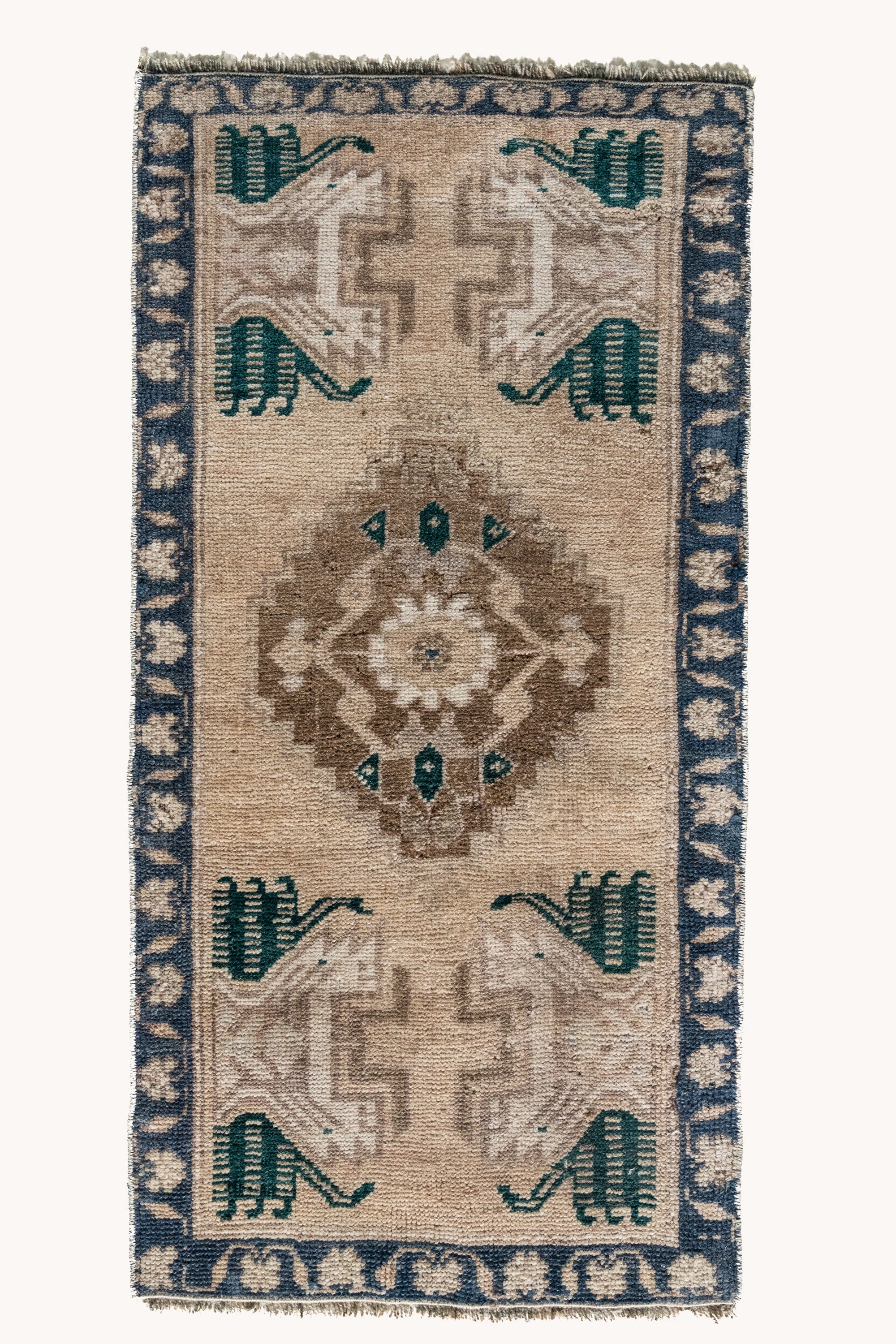 District Loom Vintage Turkish Mini Rug No. 721 for Anthropologie