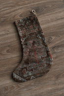 Vintage Persian carpet handmade Christmas stocking 74