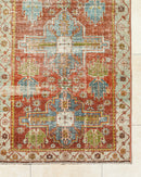 District Loom Antique Persian Heriz runner  rug Havre