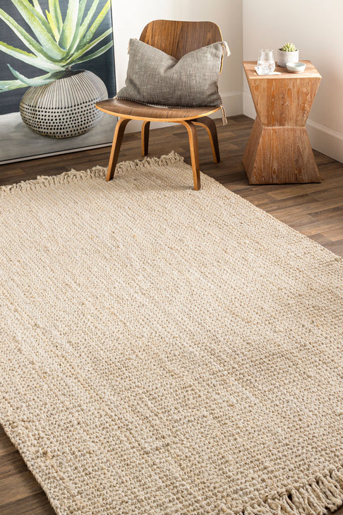 District Loom Sanibel Jute Rug - Cream