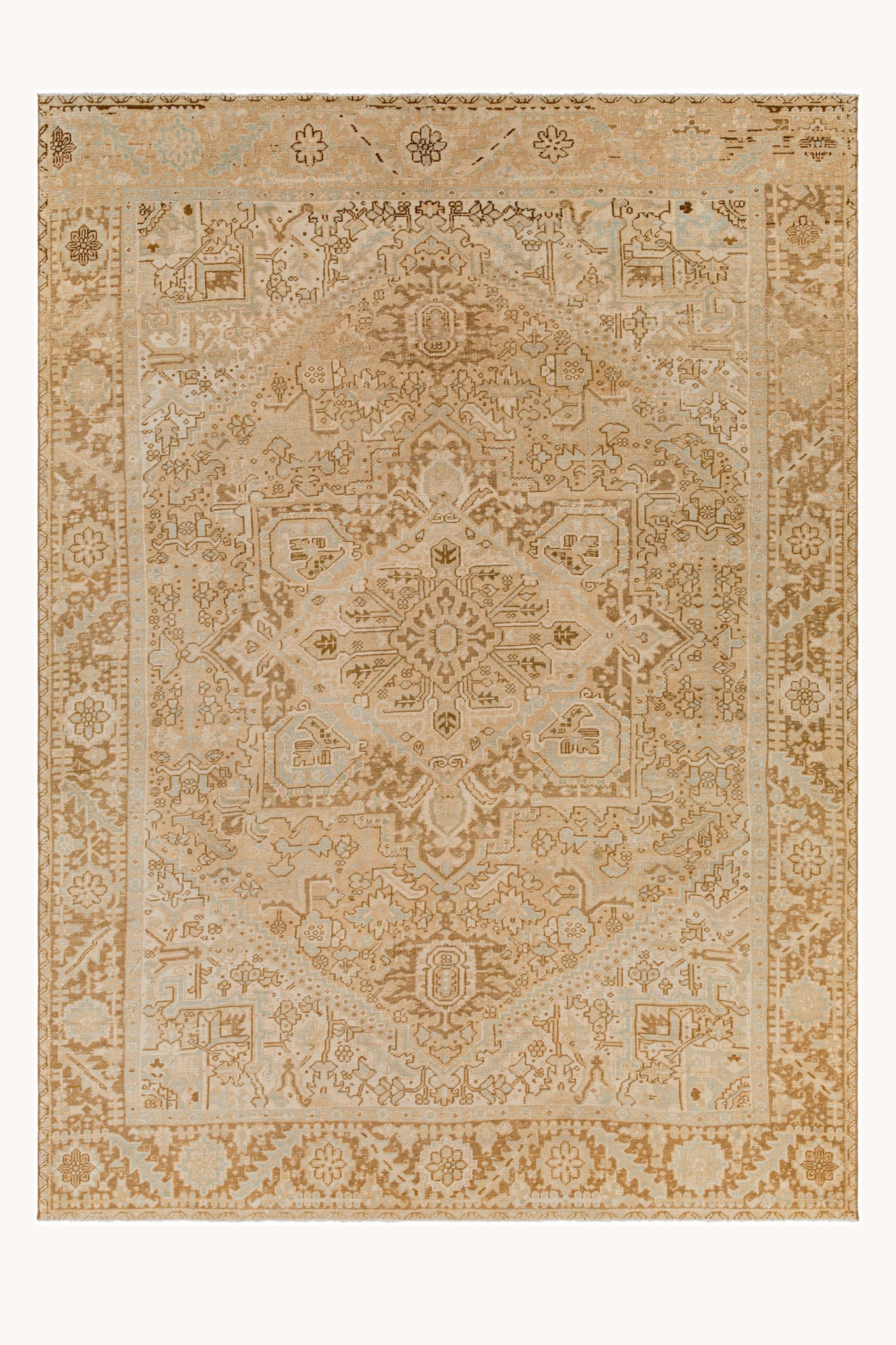 District Loom Antique Persian Heriz area rug West Glacier