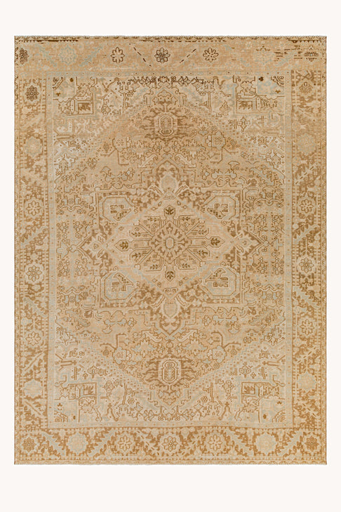 District Loom Antique Persian Heriz area rug West Glacier