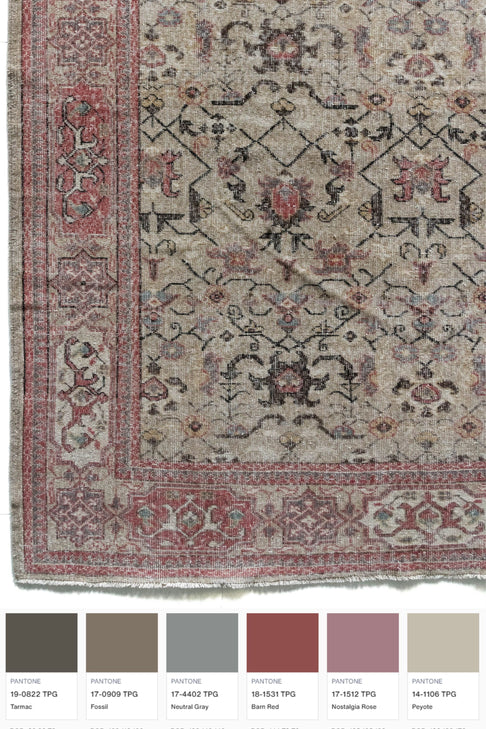 District Loom Vintage Isparta scatter rug Bitterroot