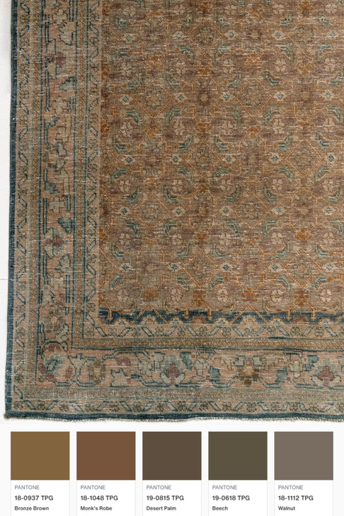 District Loom Vintage Hamadan Runner Rug Browning