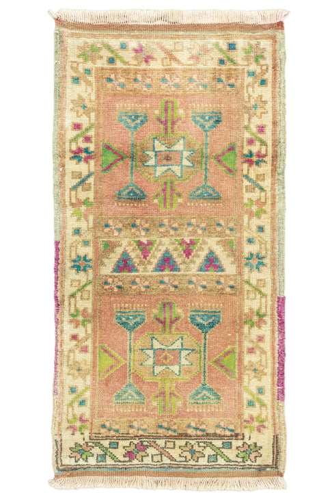 District Loom Vintage Turkish Mini Rug No. 680 for Anthropologie