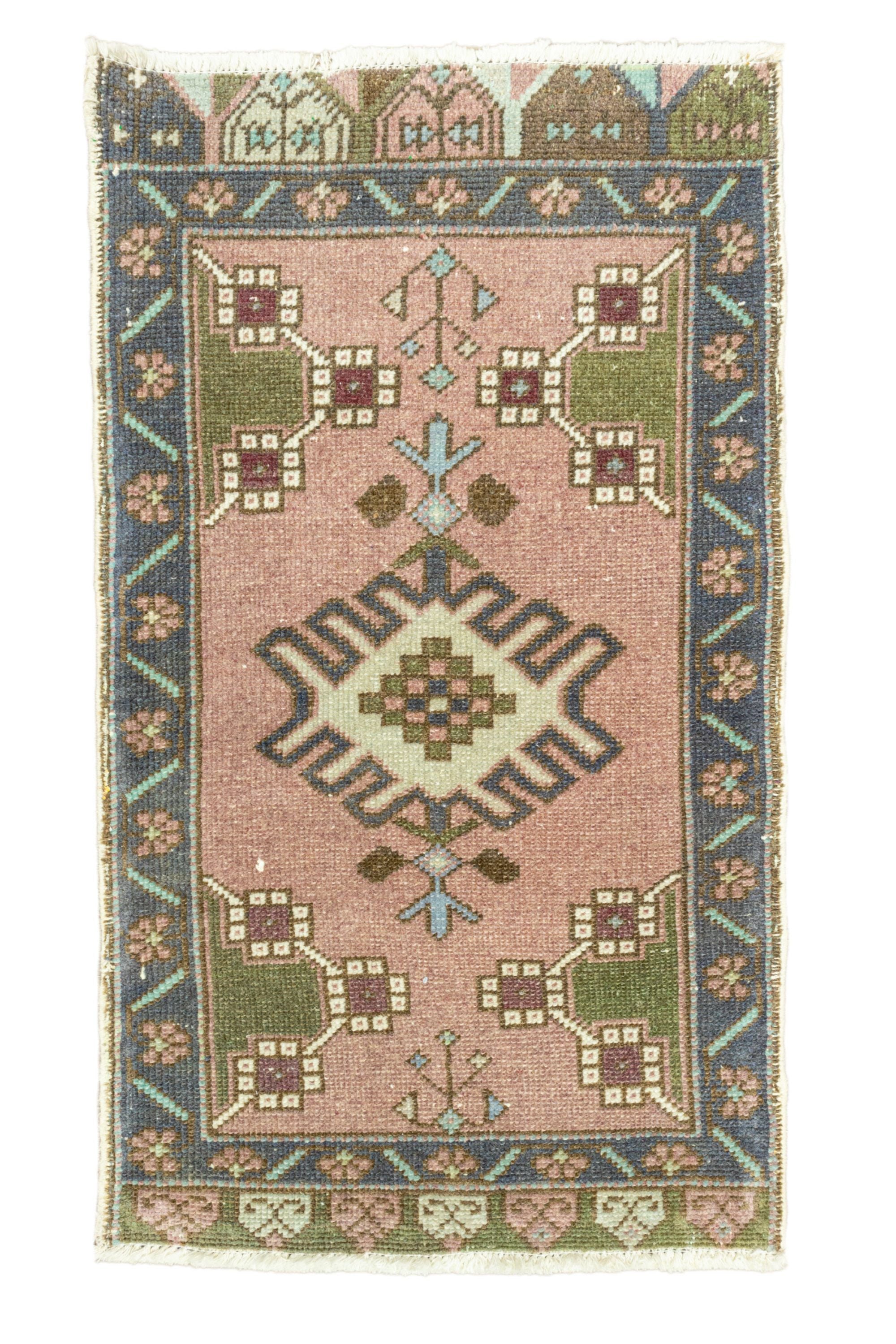 District Loom Vintage Turkish Mini Rug No. 681 for Anthropologie