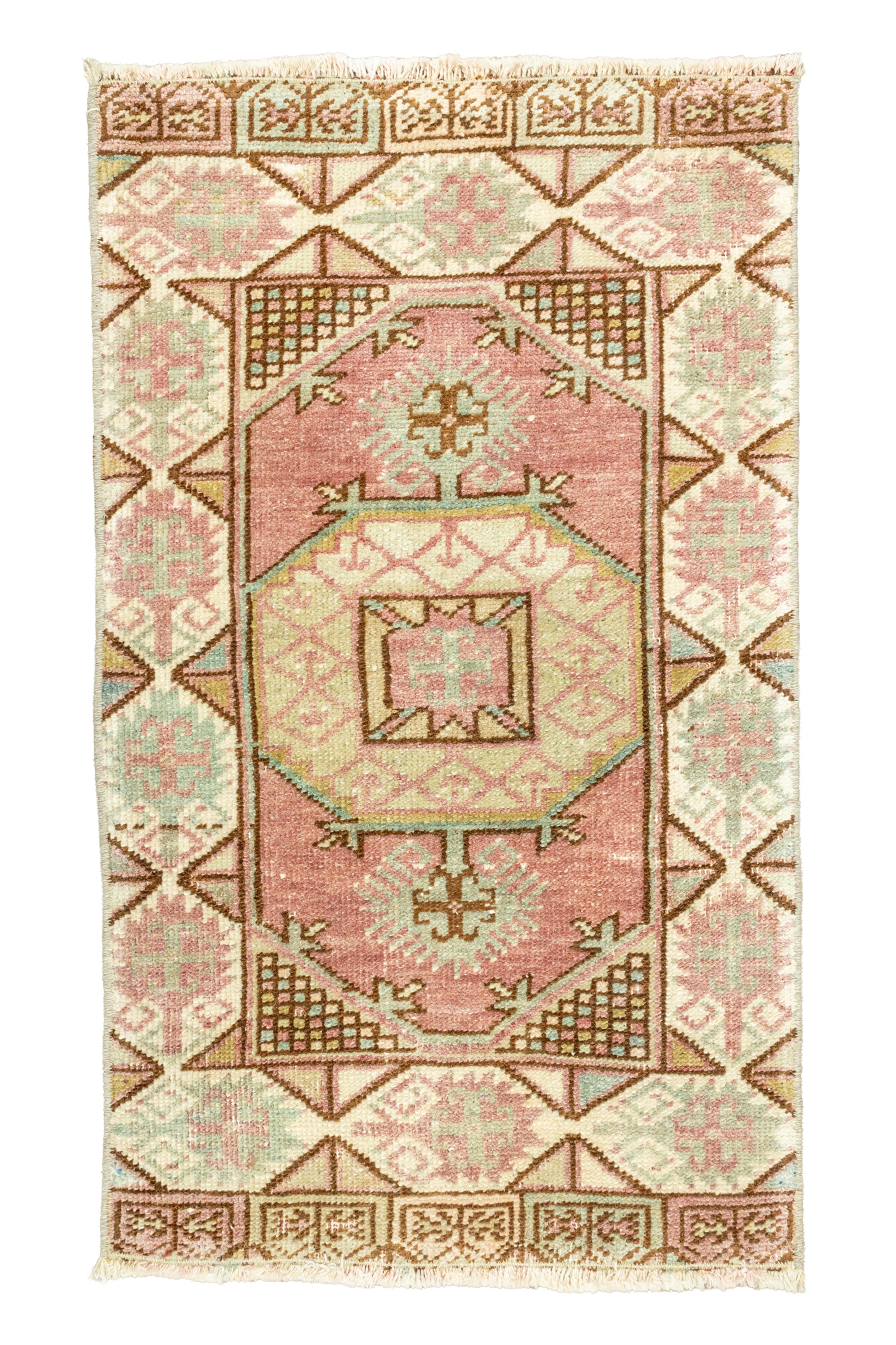 District Loom Vintage Turkish Mini Rug No. 704 for Anthropologie