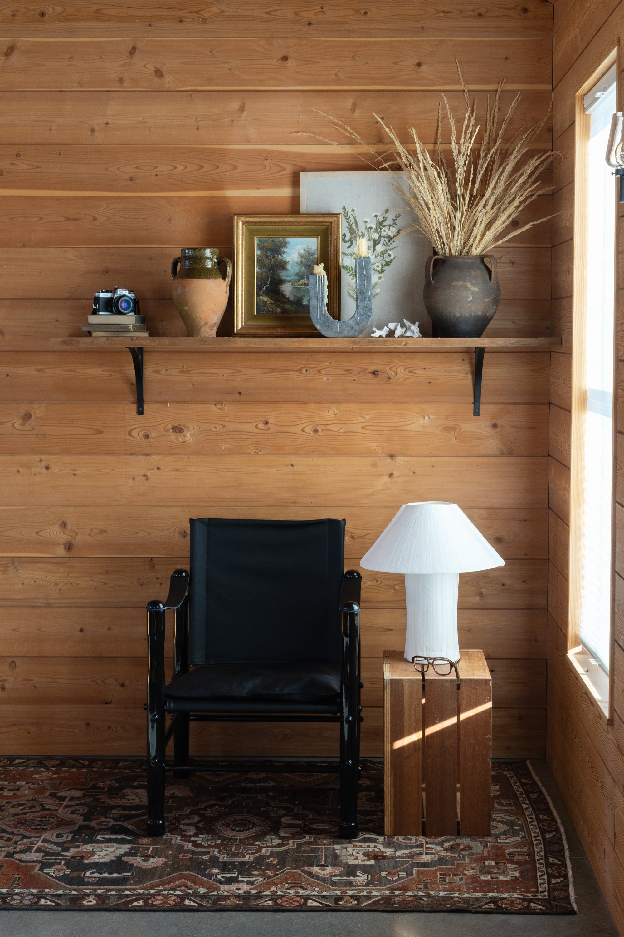 Dusty Deco Safari Chair Black for District Loom