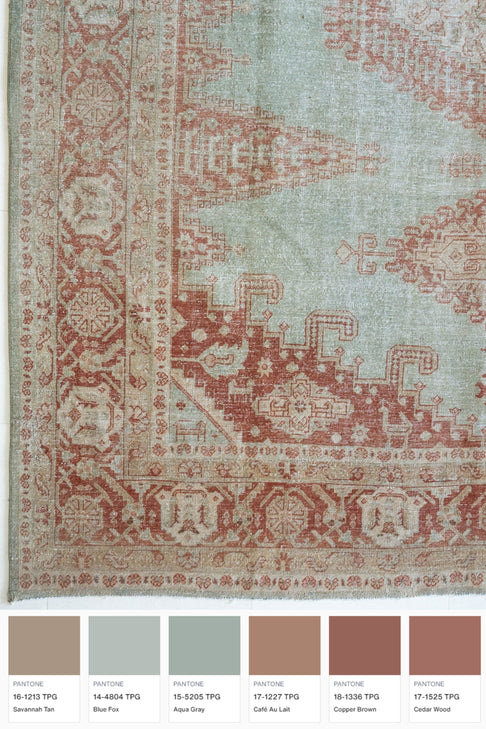 District Loom Vintage Viss Tabriz area rug Glentana