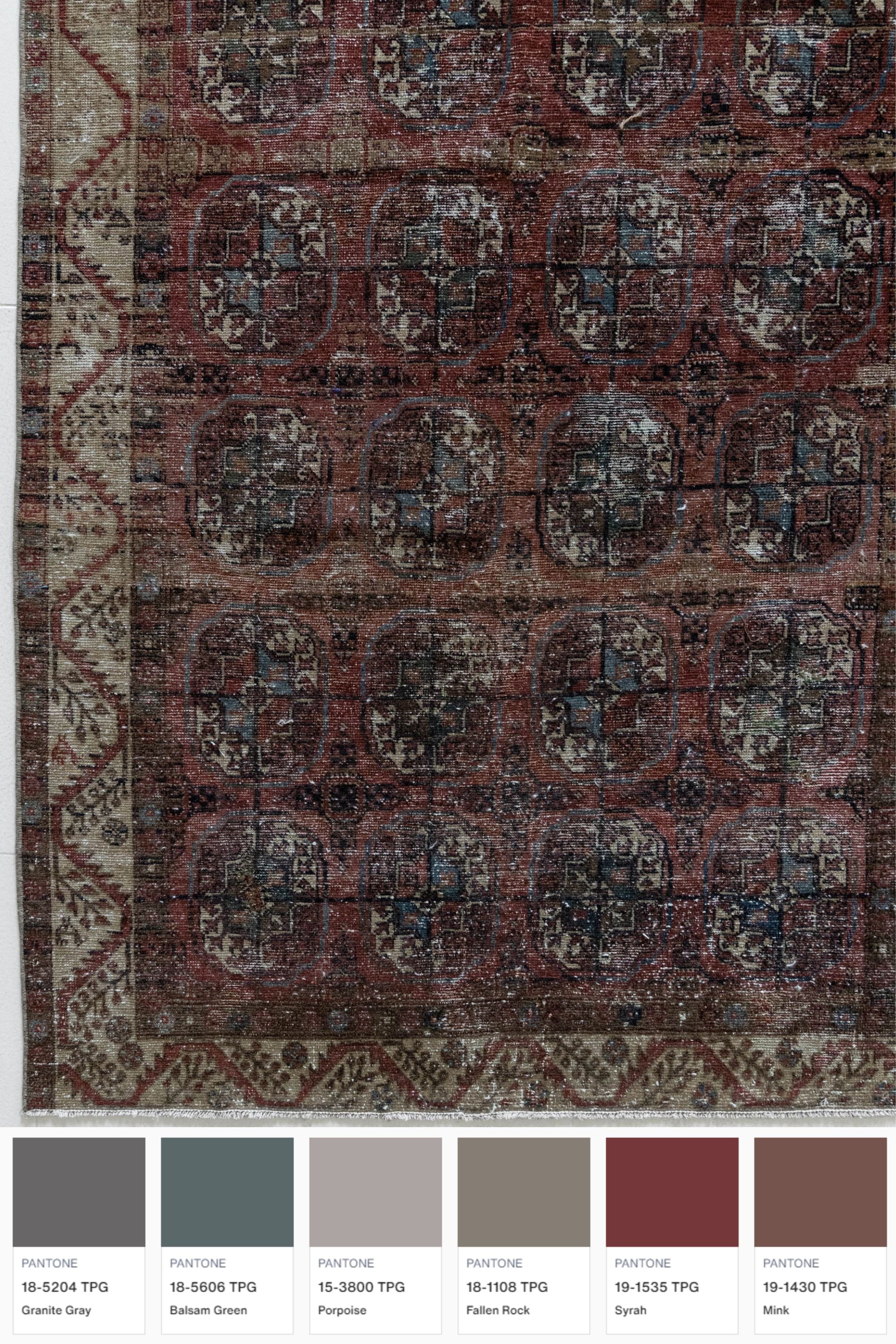 District Loom Vintage Boukhara scatter rug Arlee