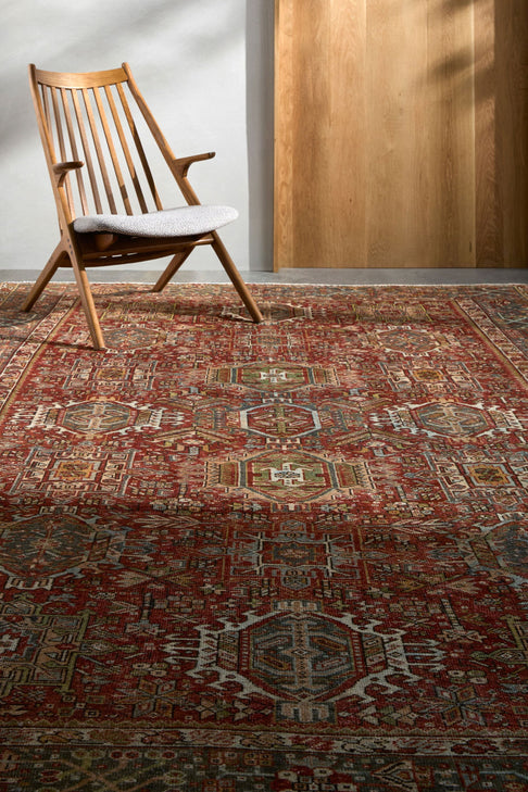 District Loom Vintage Turkish Area Rug Fenix