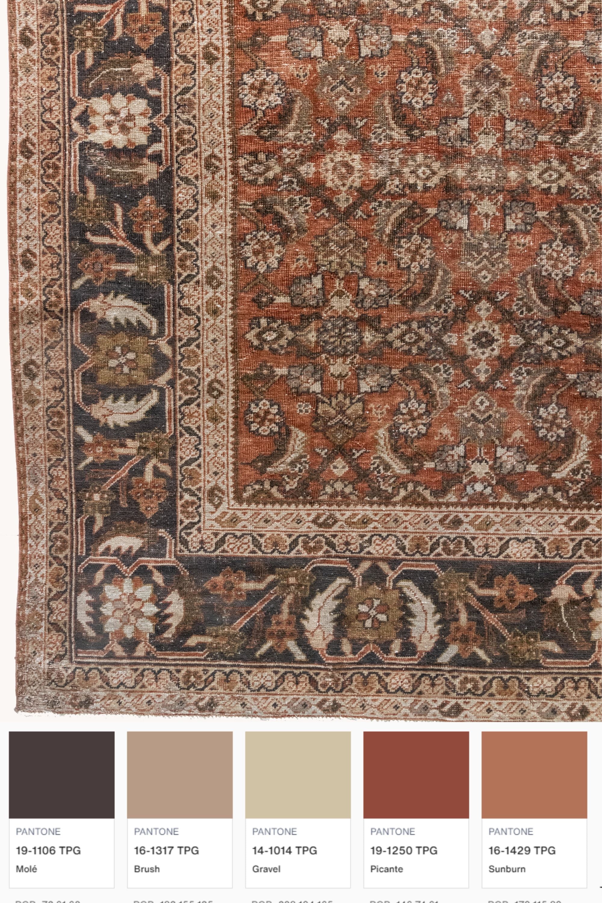 District Loom Antique Mahal Area Rug Hollis