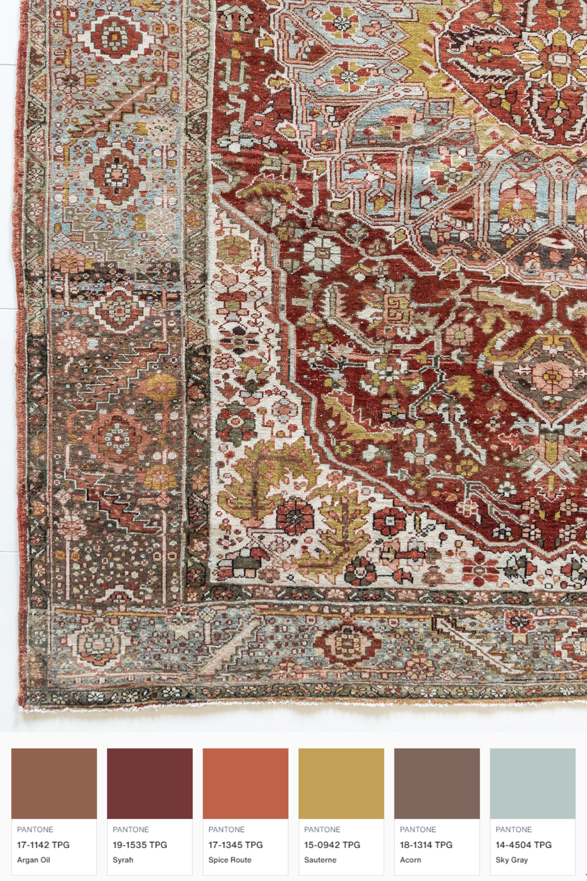 District Loom Antique Heriz Area Rug Rialto