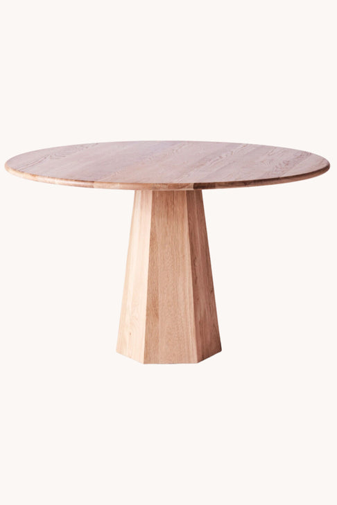 District Loom x Dusty Deco Hexagon Dining Table Oak