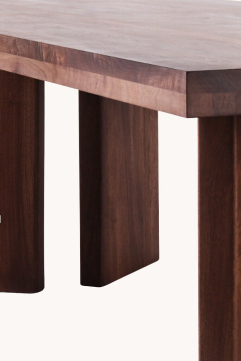 District Loom x Dusty Deco French Dining Table Walnut 