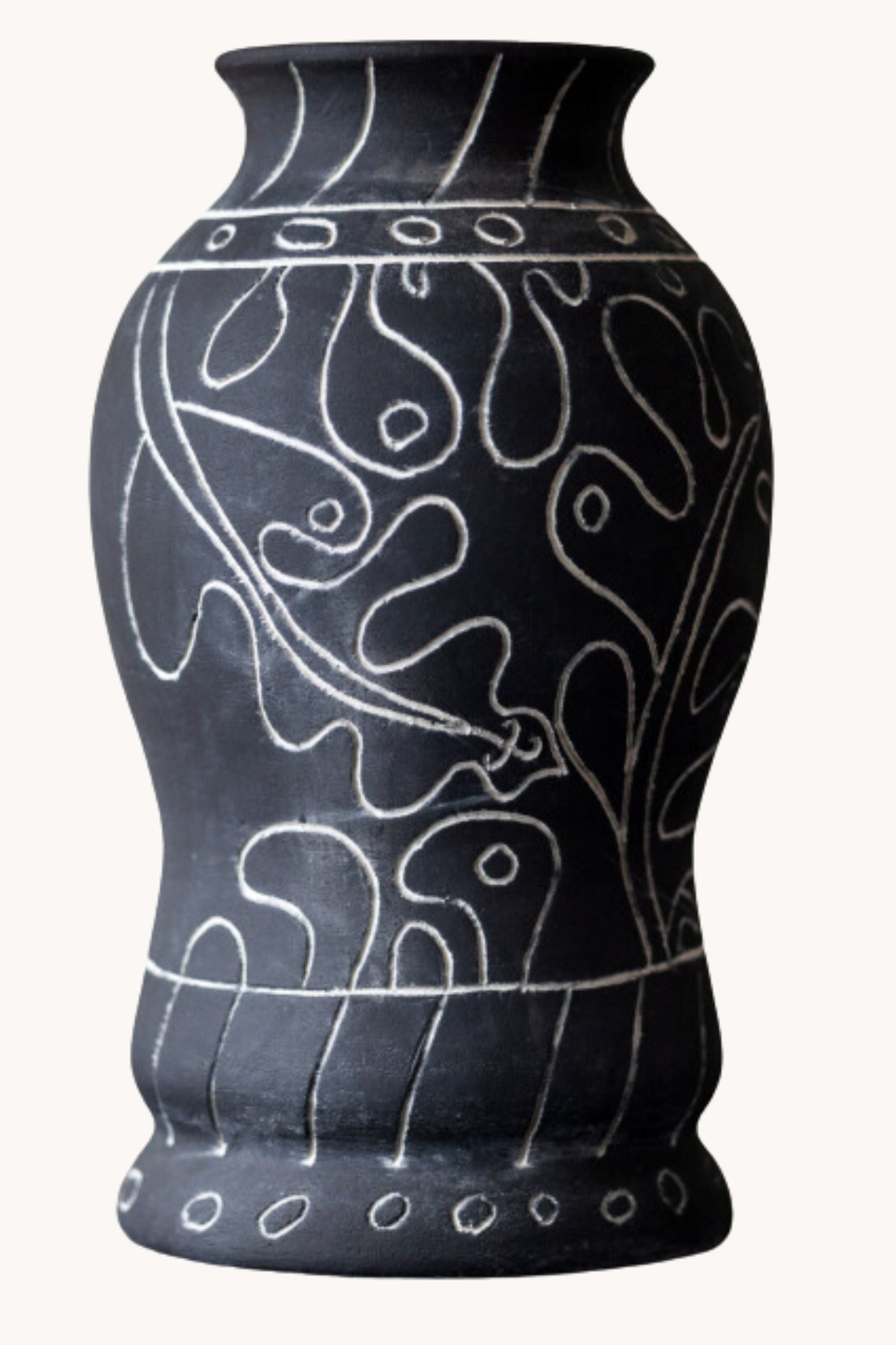 Frida Vase Tall Black | Dusty Deco