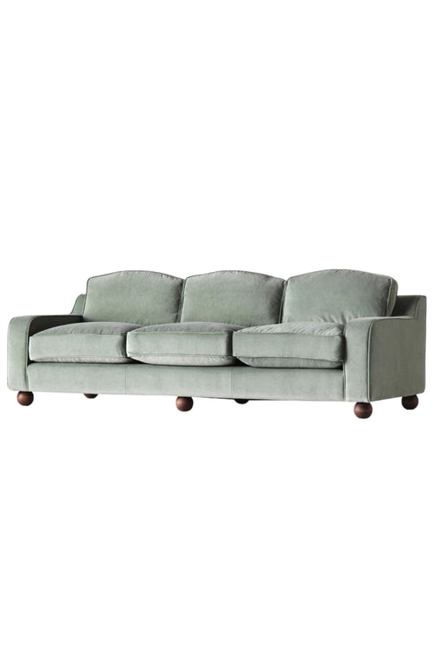 Dusty Deco Lola Sofa Velvet Green x District Loom