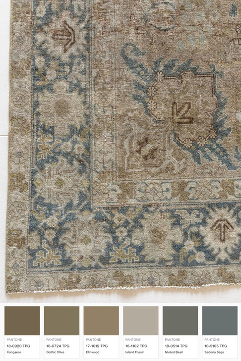 District Loom Vintage Tabriz Area Rug Hauser