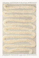 Snake Rya Off White Rug | Dusty Deco x District Loom