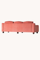 District Loom Lola Sofa Velvet Vintage Pink furniture