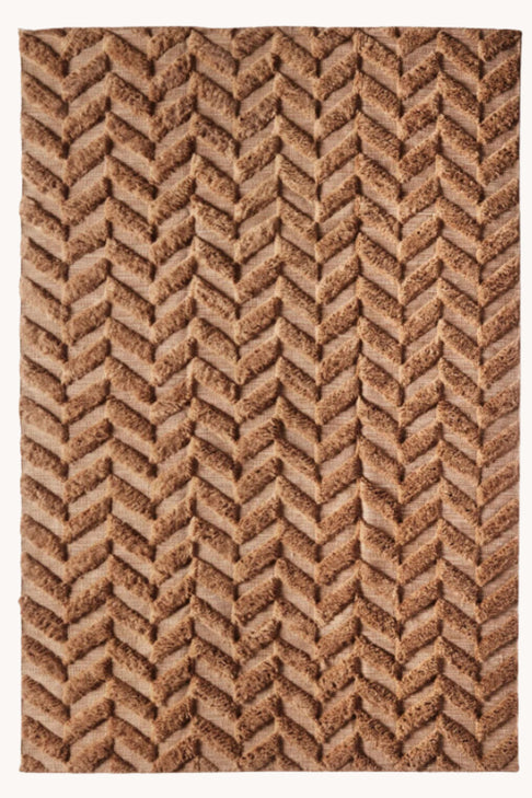 District Loom x Dusty Deco Herringbone Brown