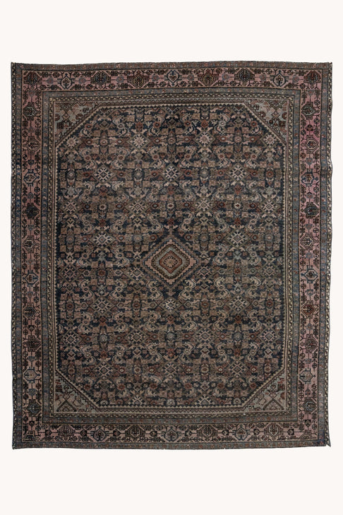 District Loom Vintage Malayer scatter rug Glacier