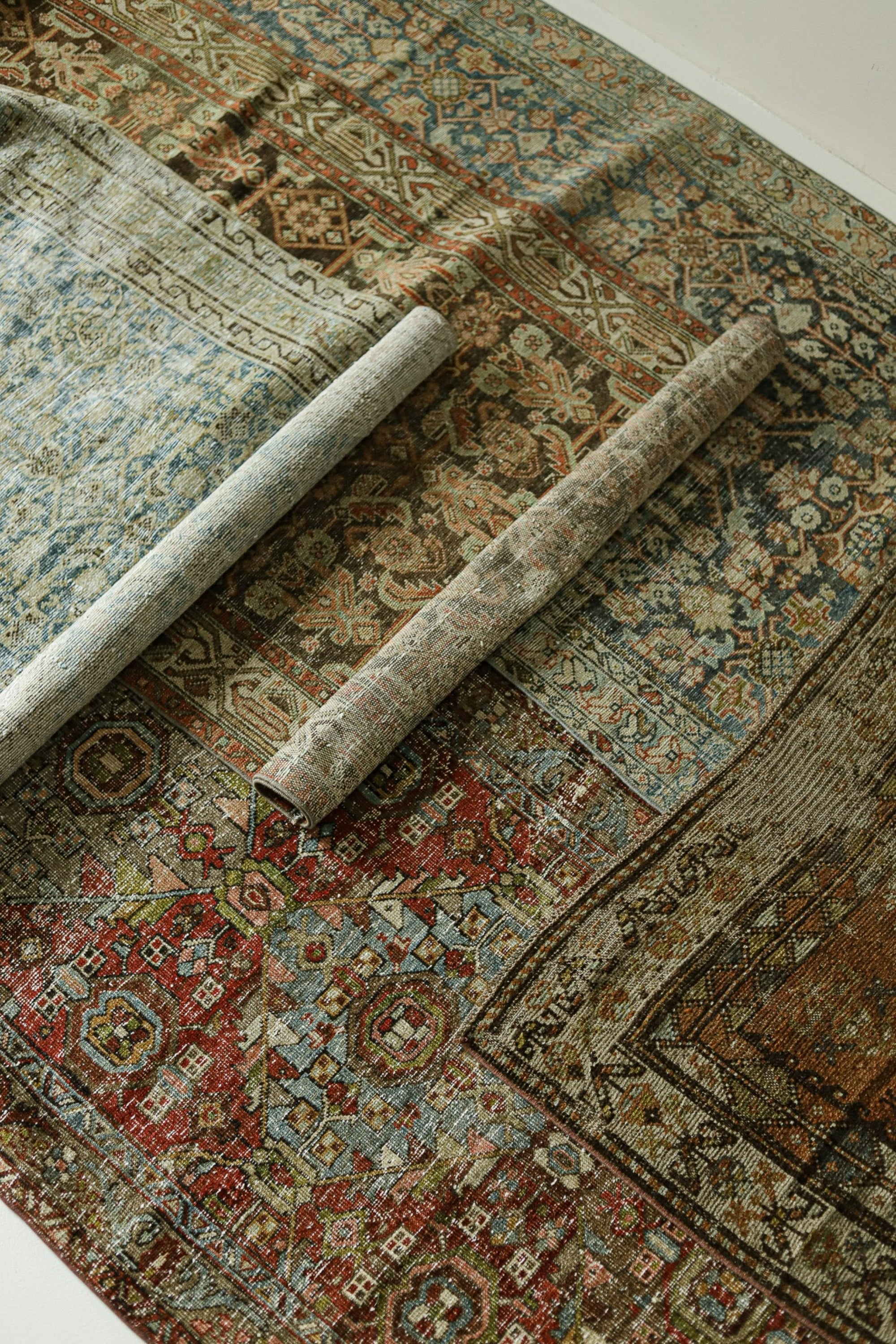 District Loom Antique Persian Heriz Karaja runner rug Townsend