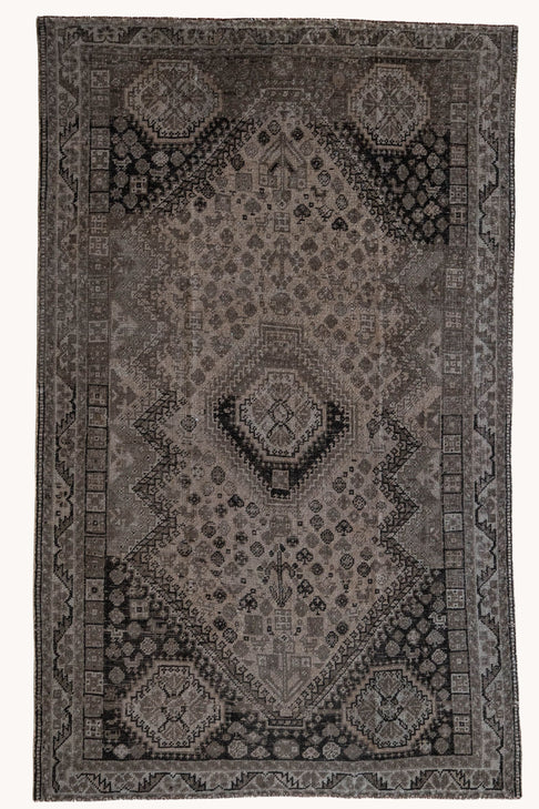 District Loom Antique Persian Shiraz Scatter Rug Malina