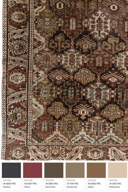 District Loom Vintage Bakhtiari Scatter Rug Hathaway