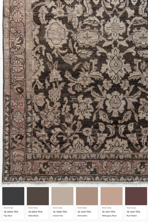 District Loom Antique Persian Mahal Scatter Rug Miri