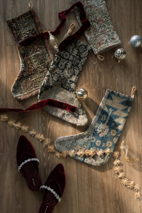 District Loom Christmas Stocking No. 65