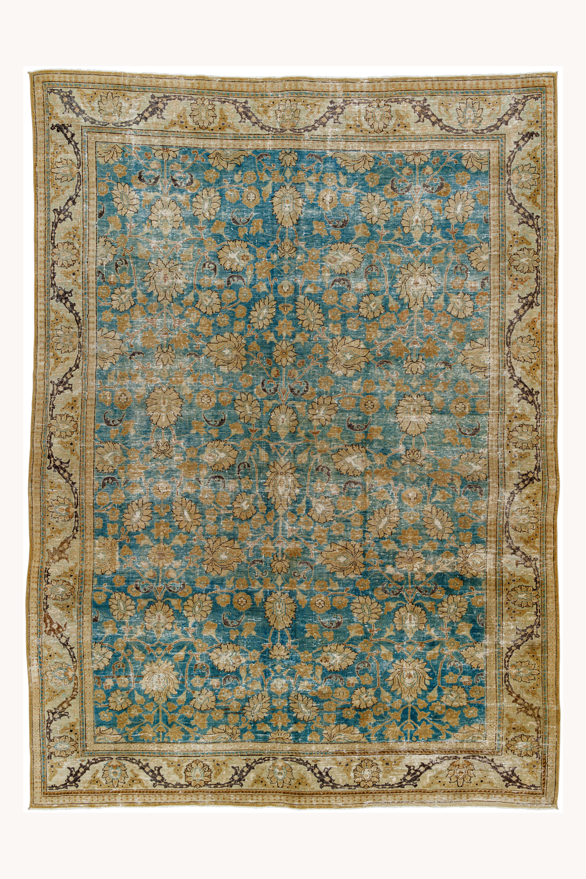 District Loom Antique Persian Tabriz area rug Shelby