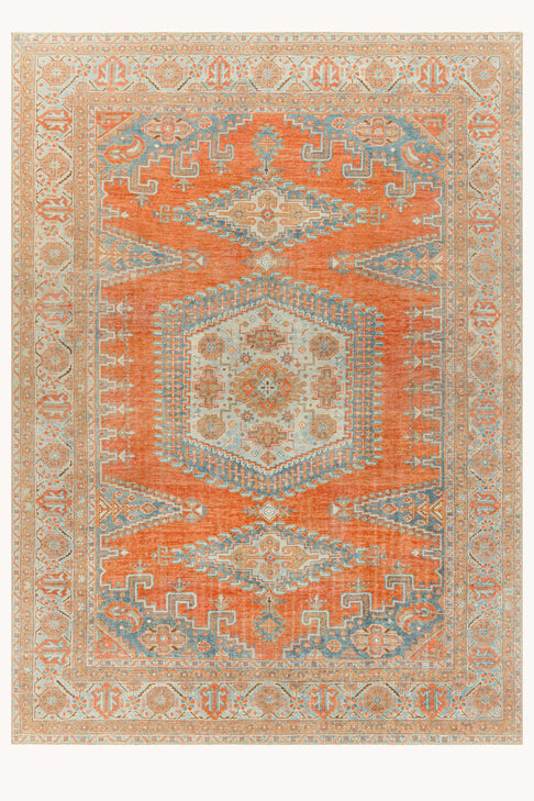 District Loom Vintage Persian Tabriz VISS area rug Saco