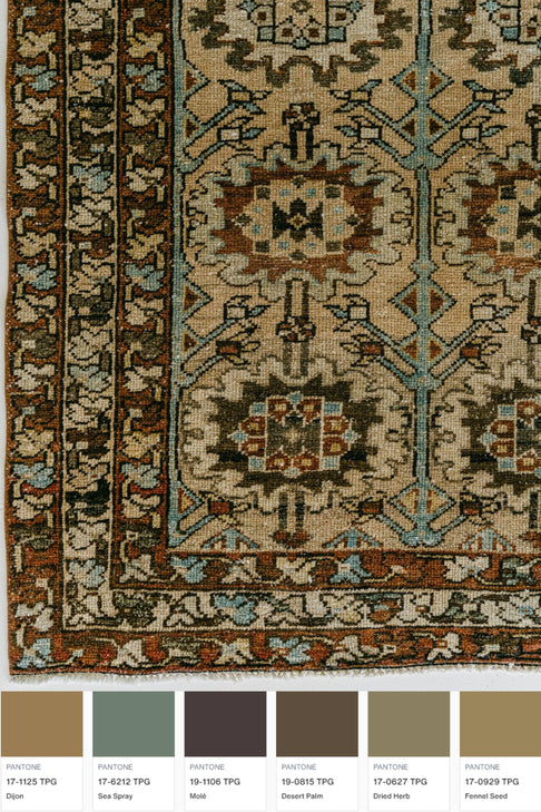 District Loom Vintage Bakhtiari scatter rug Tannon