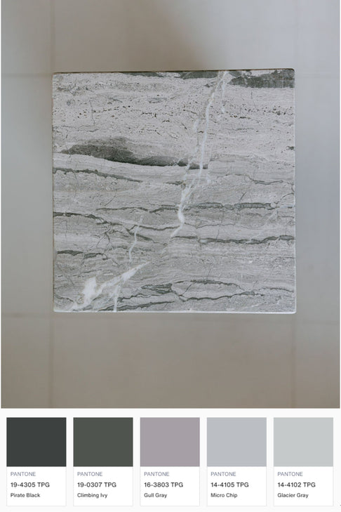 Silver Travertine Plinth 006 | Made-to-order