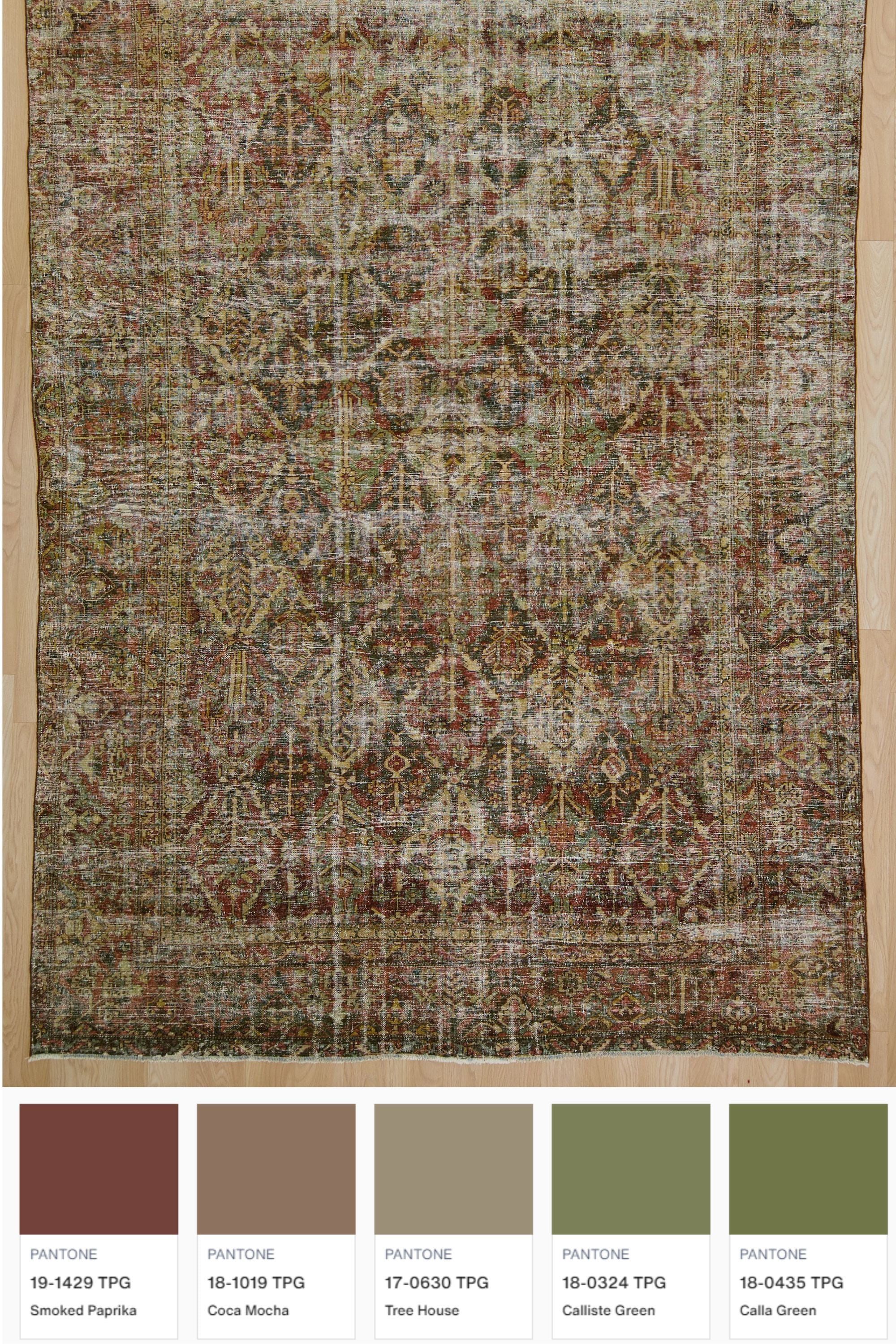 District Loom Vintage Bakhtiari rug Custer