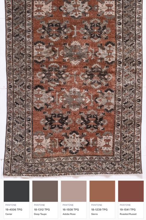 District Loom Vintage Hamadan scatter rug Florence