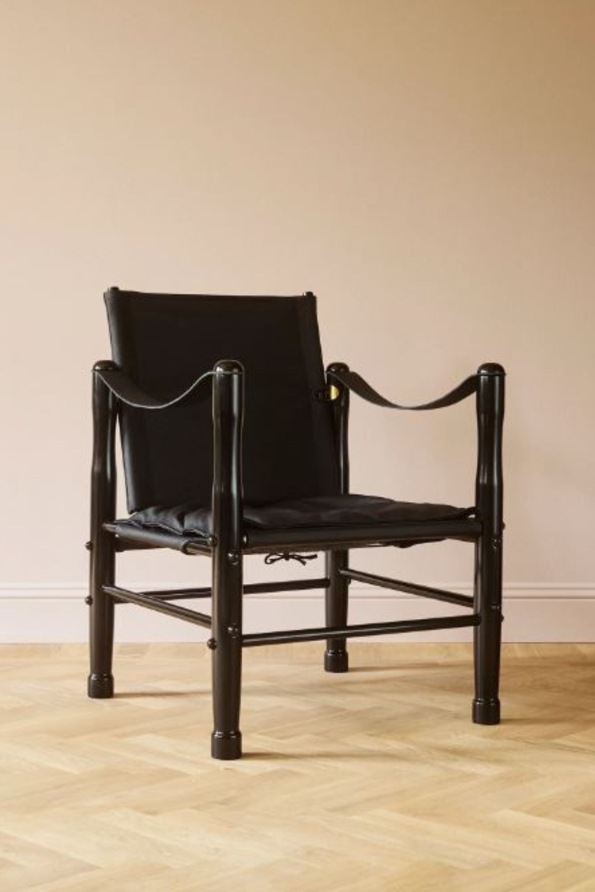 Dusty Deco Safari Chair Black for District Loom