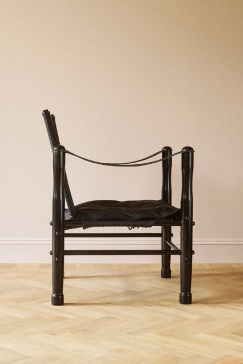 Dusty Deco Safari Chair Black for District Loom