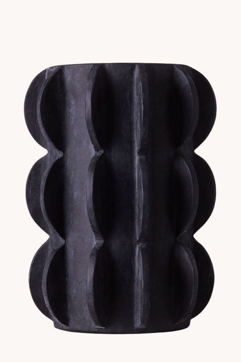 Dusty Deco Arcissimo Vase Black Large for District Loom