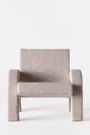 Dusty Deco Arco Lounge Chair Boucle Natural for District Loom