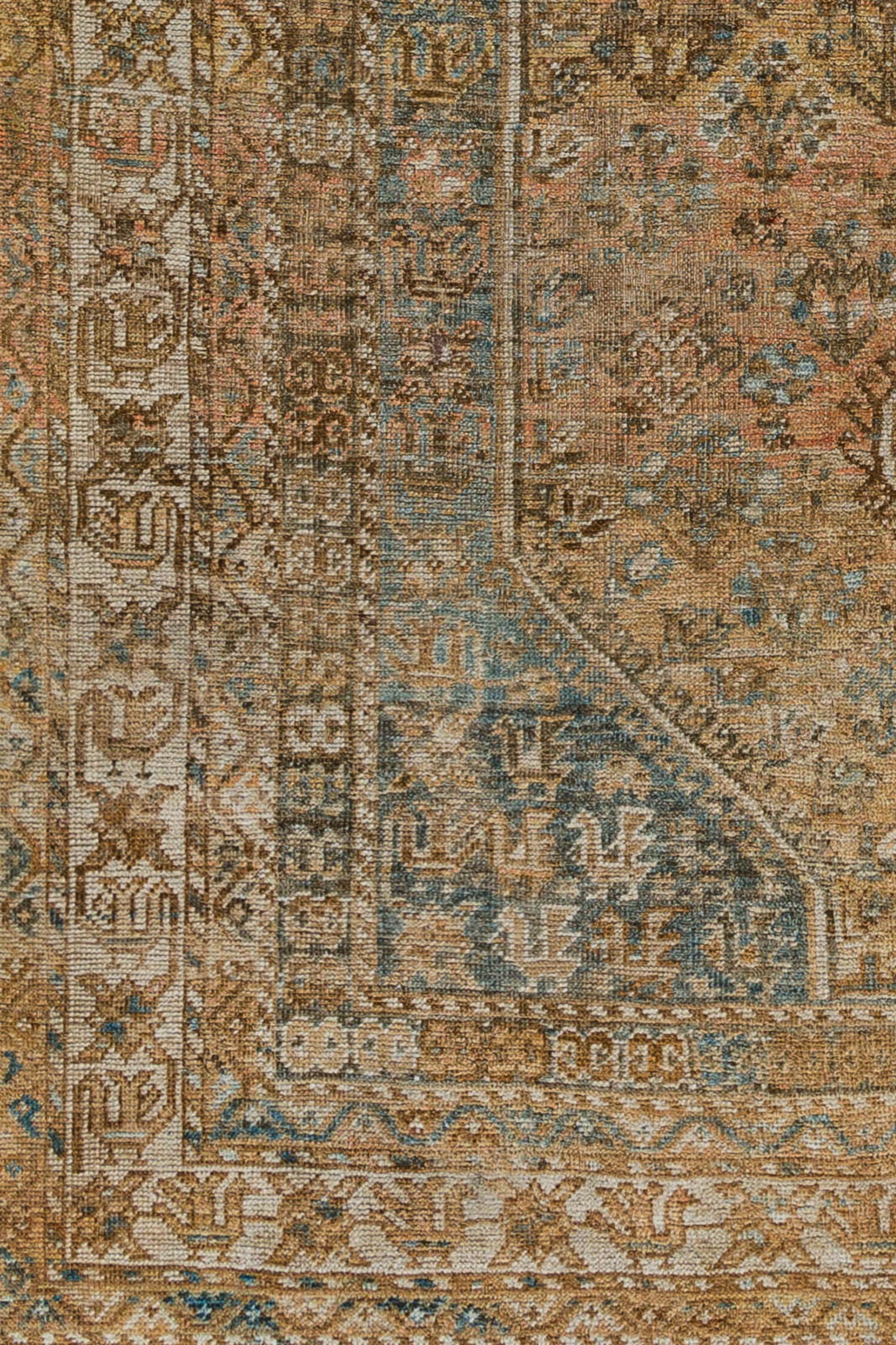 District Loom Vintage Turkish Area Rug Reed