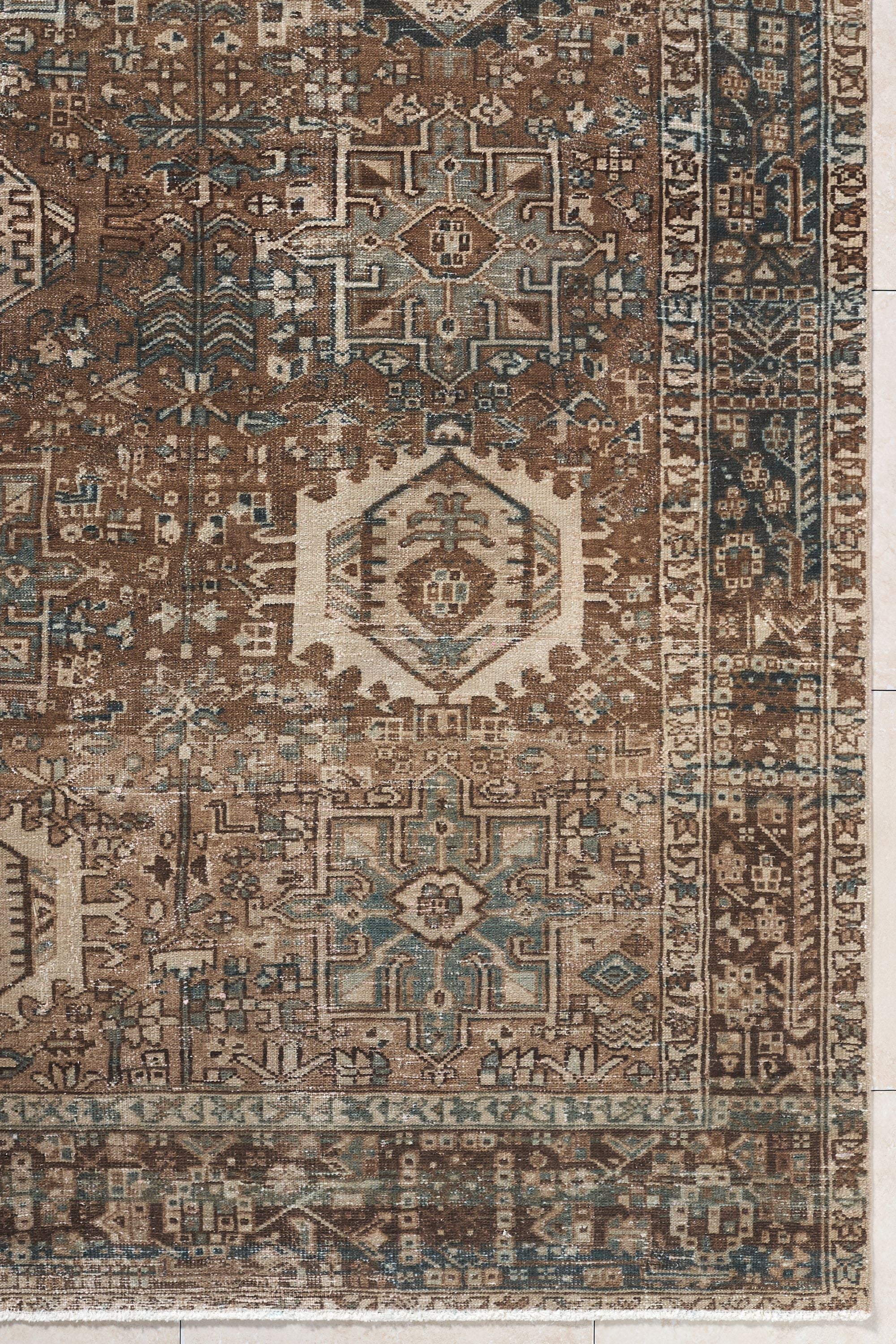 District Loom Vintage Turkish Area Rug Caldera