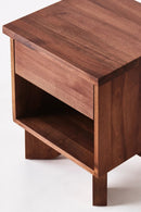 Dusty Deco V Bedside Table Walnut X District Loom