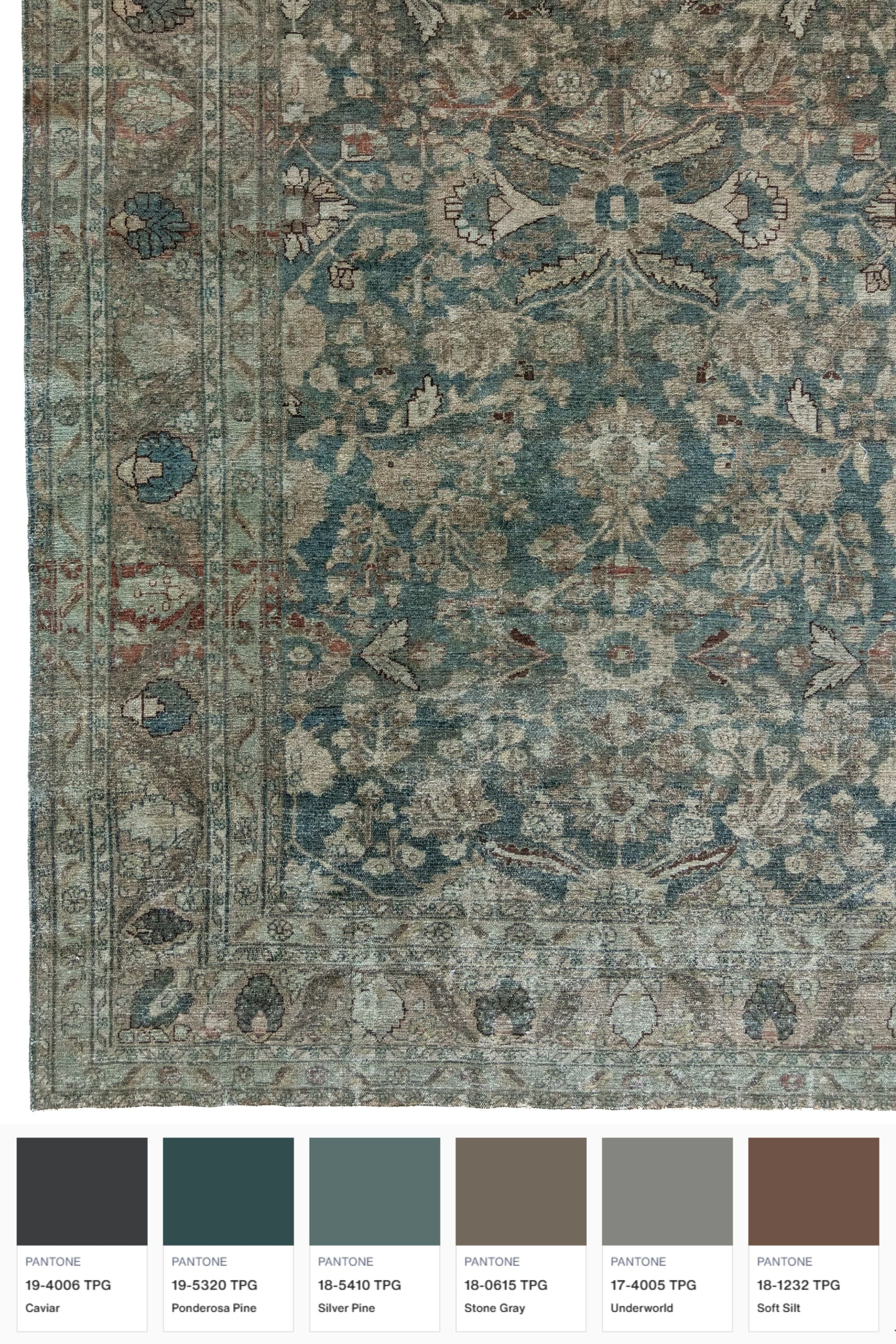 District Loom Vintage Area Rug Spruce