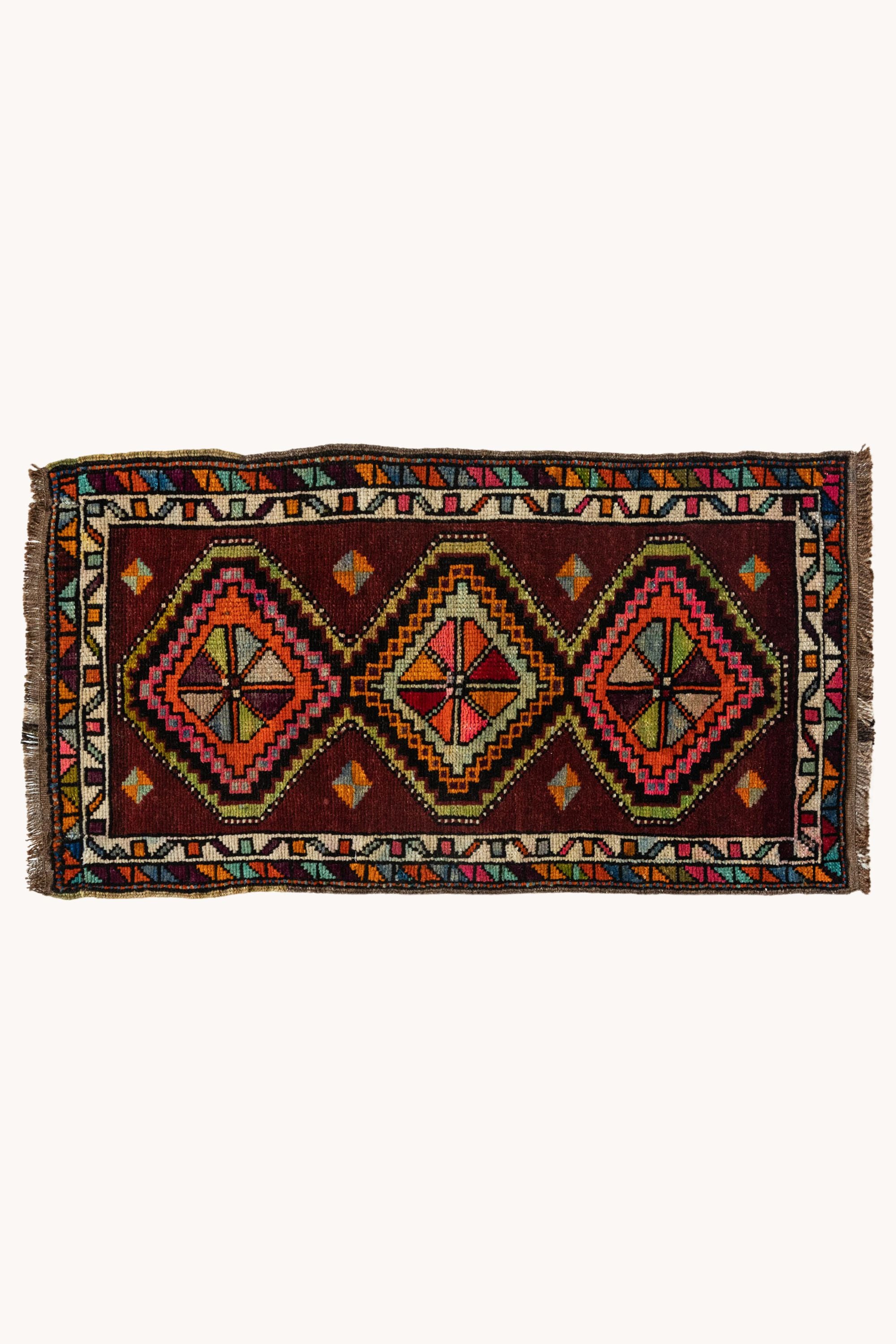 District Loom Vintage Turkish Mini Rug No. 607 for Anthropologie